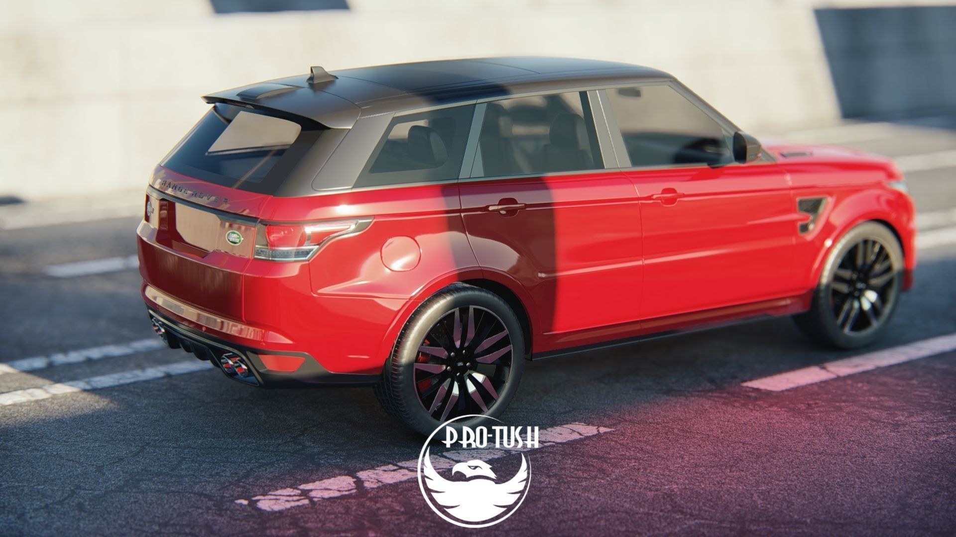 Rang Rover Sport SVR  2015 3D model_24