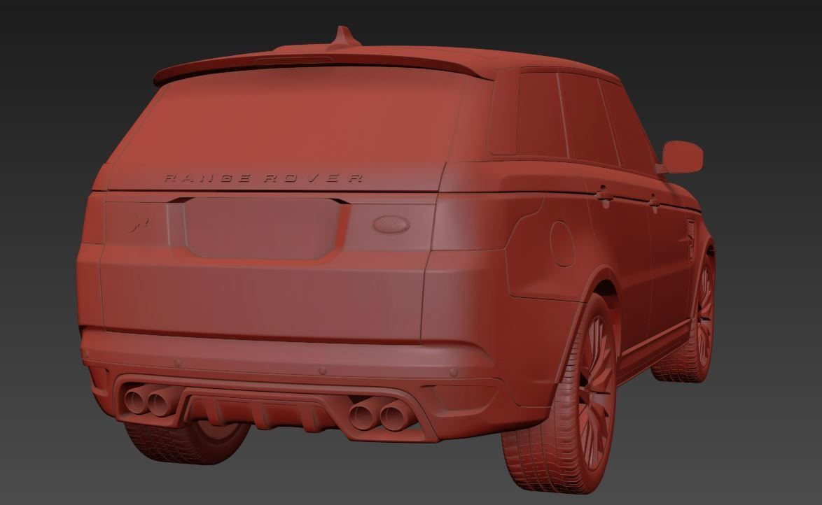Rang Rover Sport SVR  2015 3D model_15