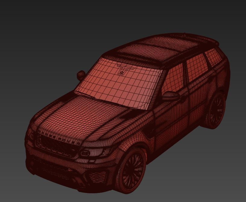 Rang Rover Sport SVR  2015 3D model_16
