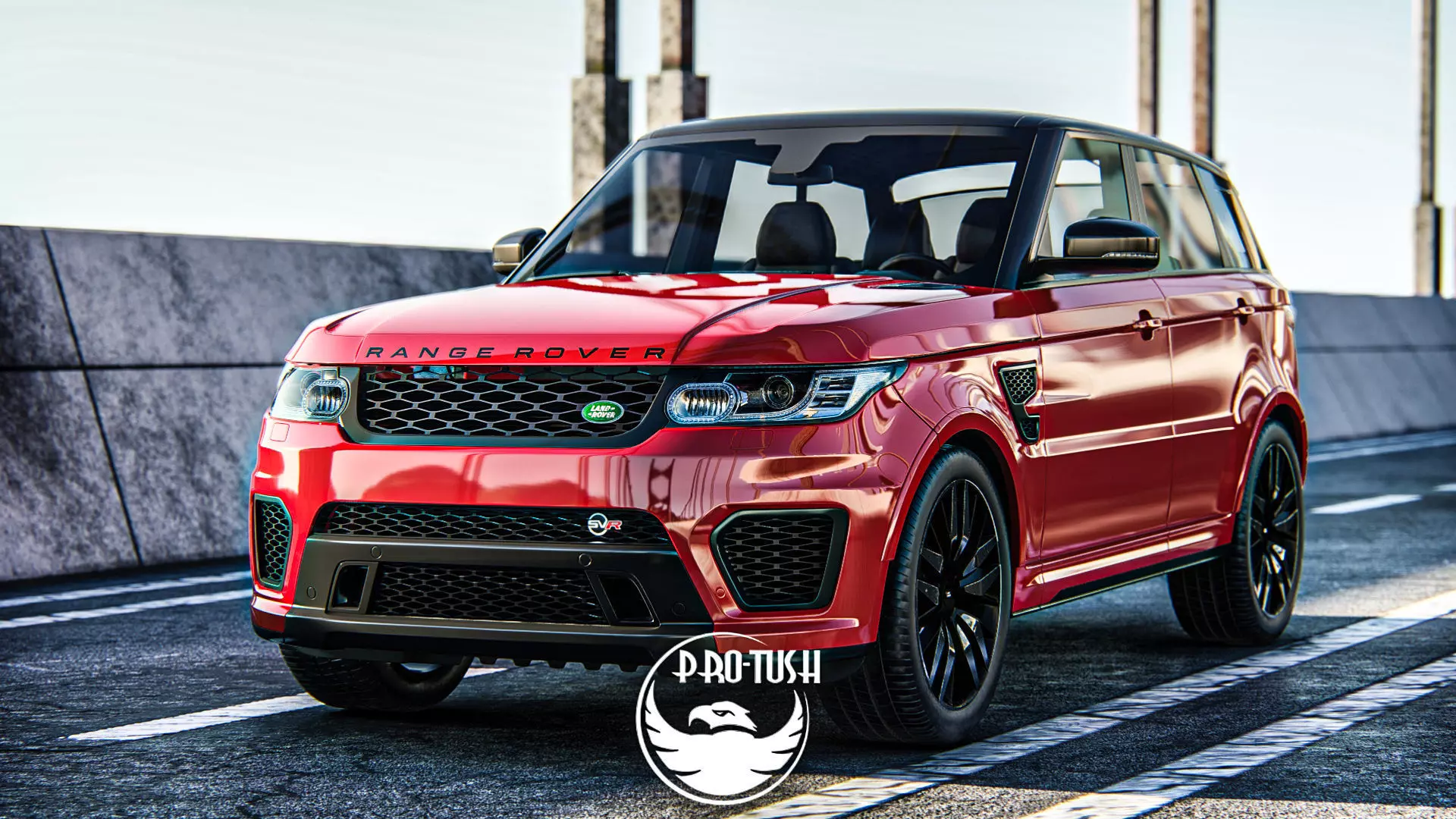 Rang Rover Sport SVR  2015 3D model_0