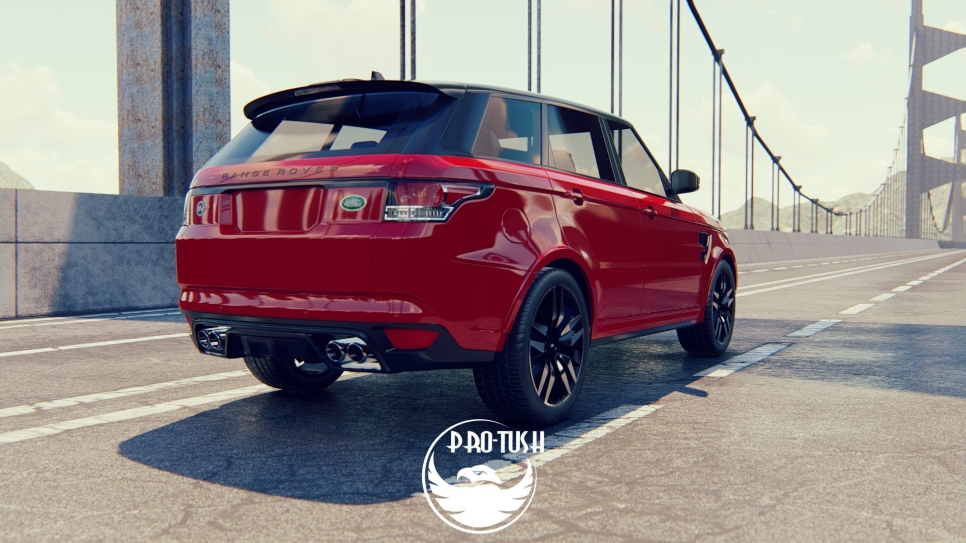 Rang Rover Sport SVR  2015 3D model_2