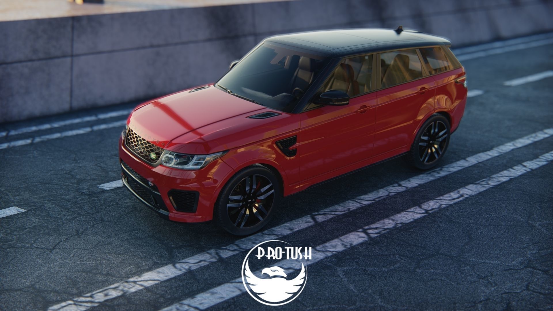 Rang Rover Sport SVR  2015 3D model_10
