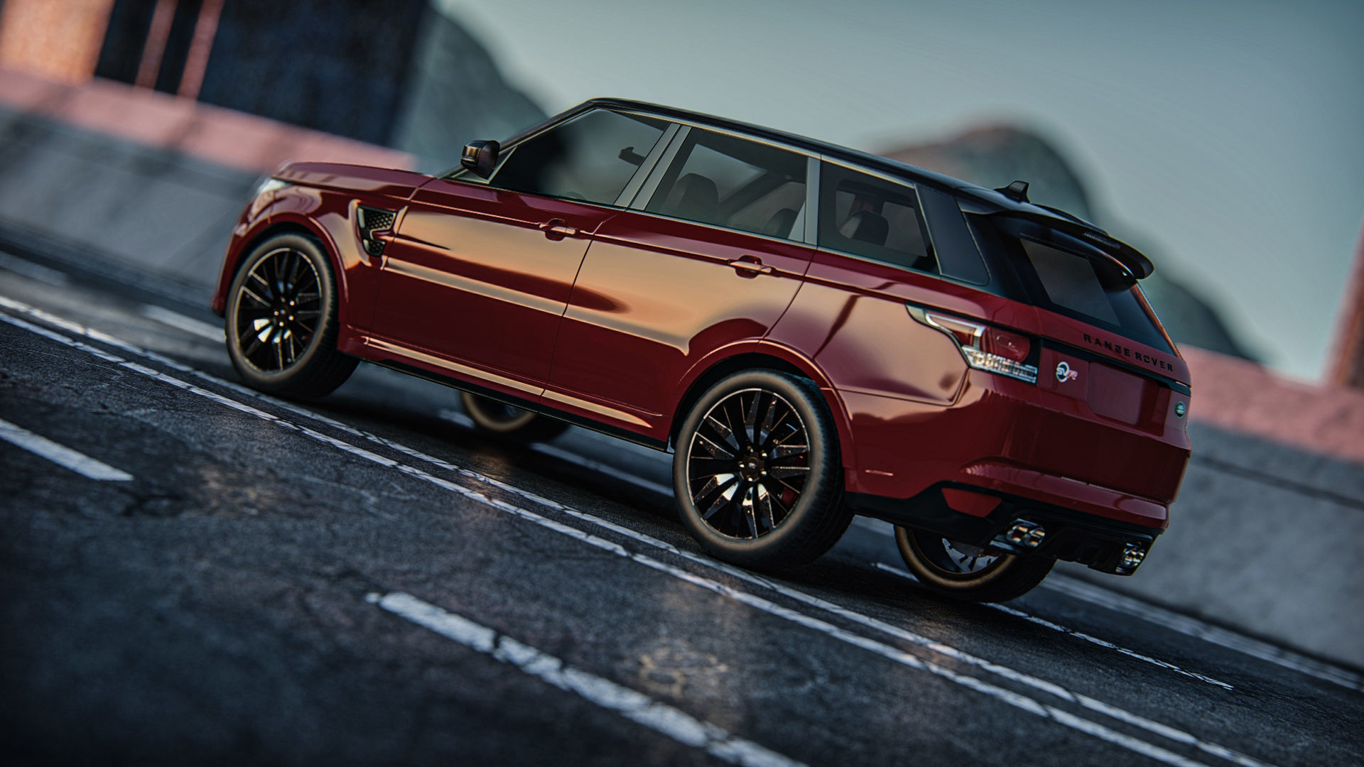 Rang Rover Sport SVR  2015 3D model_32