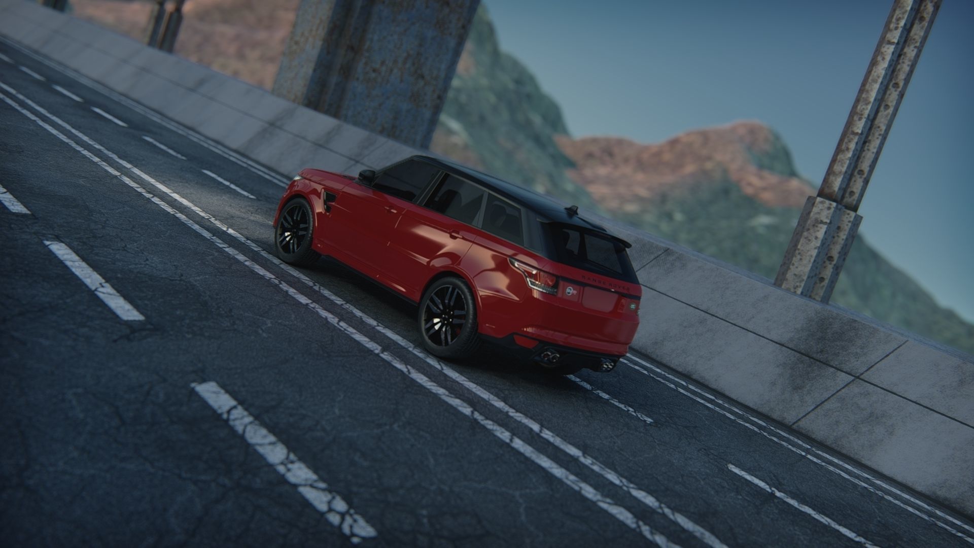 Rang Rover Sport SVR  2015 3D model_33
