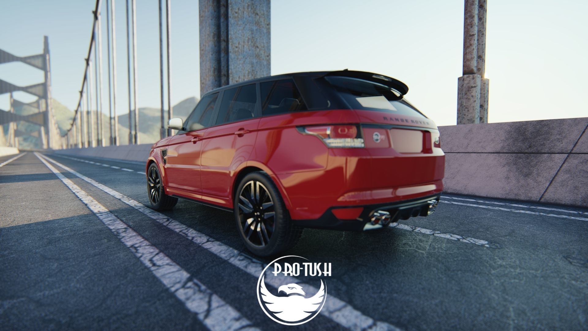 Rang Rover Sport SVR  2015 3D model_6