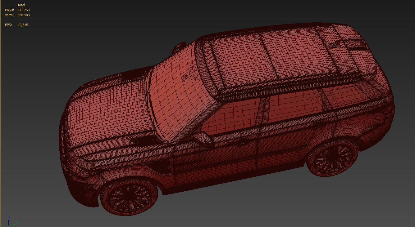 Rang Rover Sport SVR  2015 3D model_11