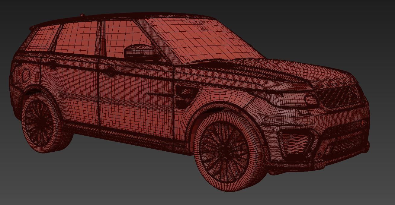 Rang Rover Sport SVR  2015 3D model_13