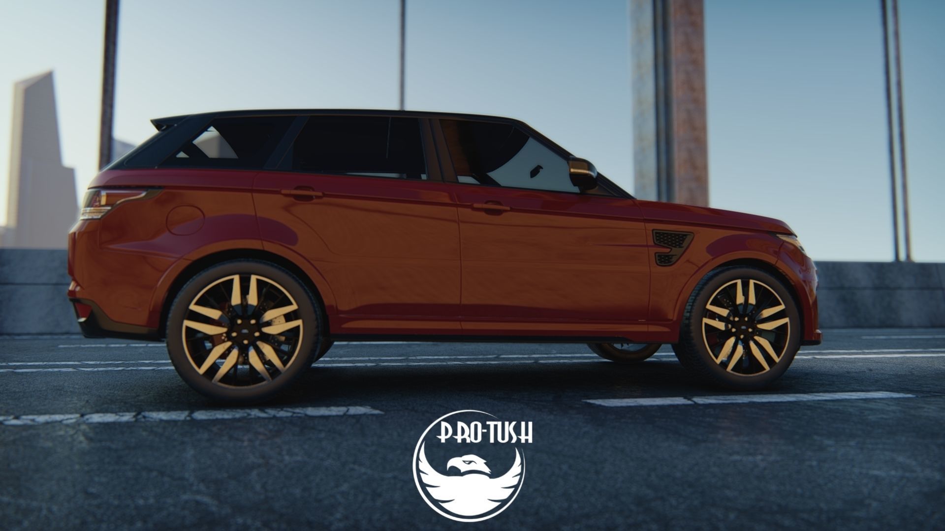 Rang Rover Sport SVR  2015 3D model_30
