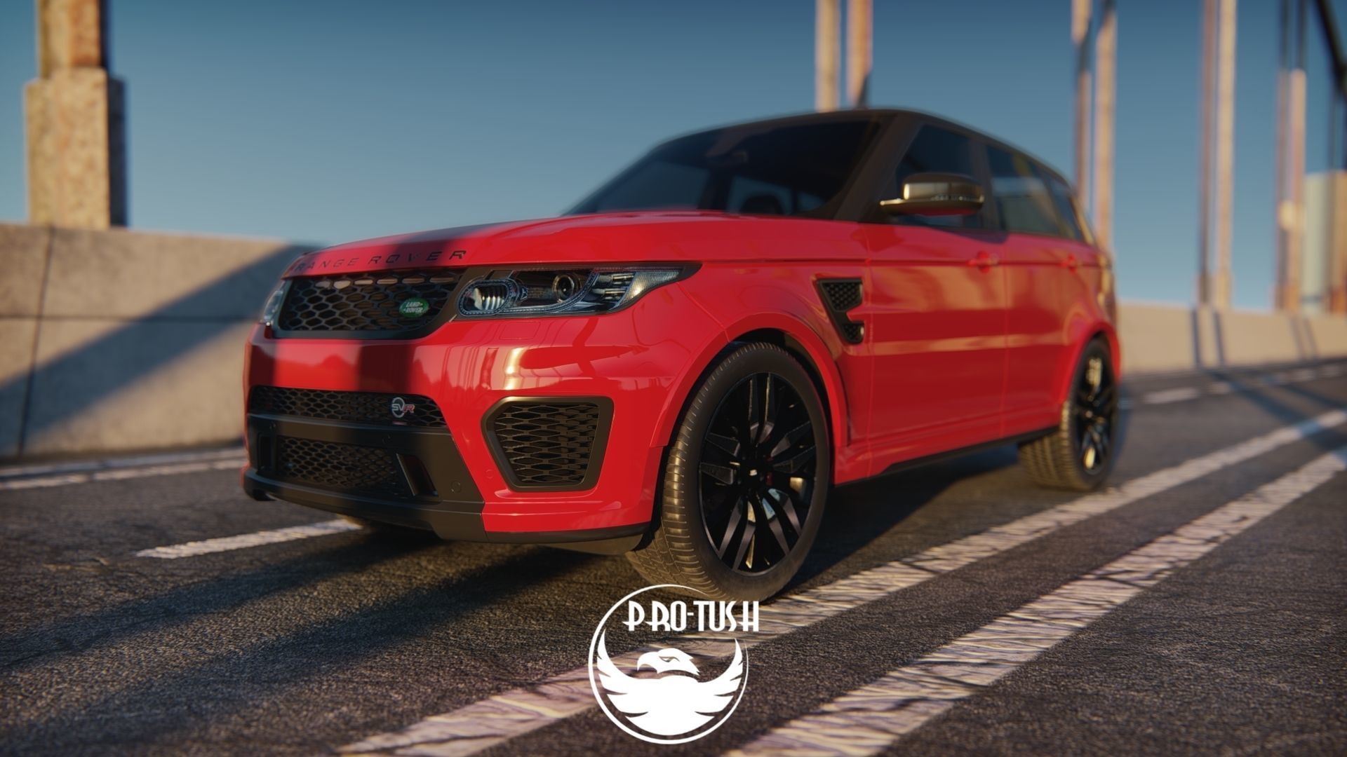 Rang Rover Sport SVR  2015 3D model_7