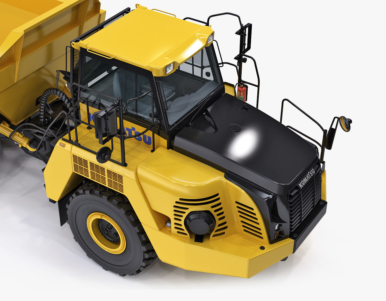 Articulated Truck Komatsu HM300 3D model_11