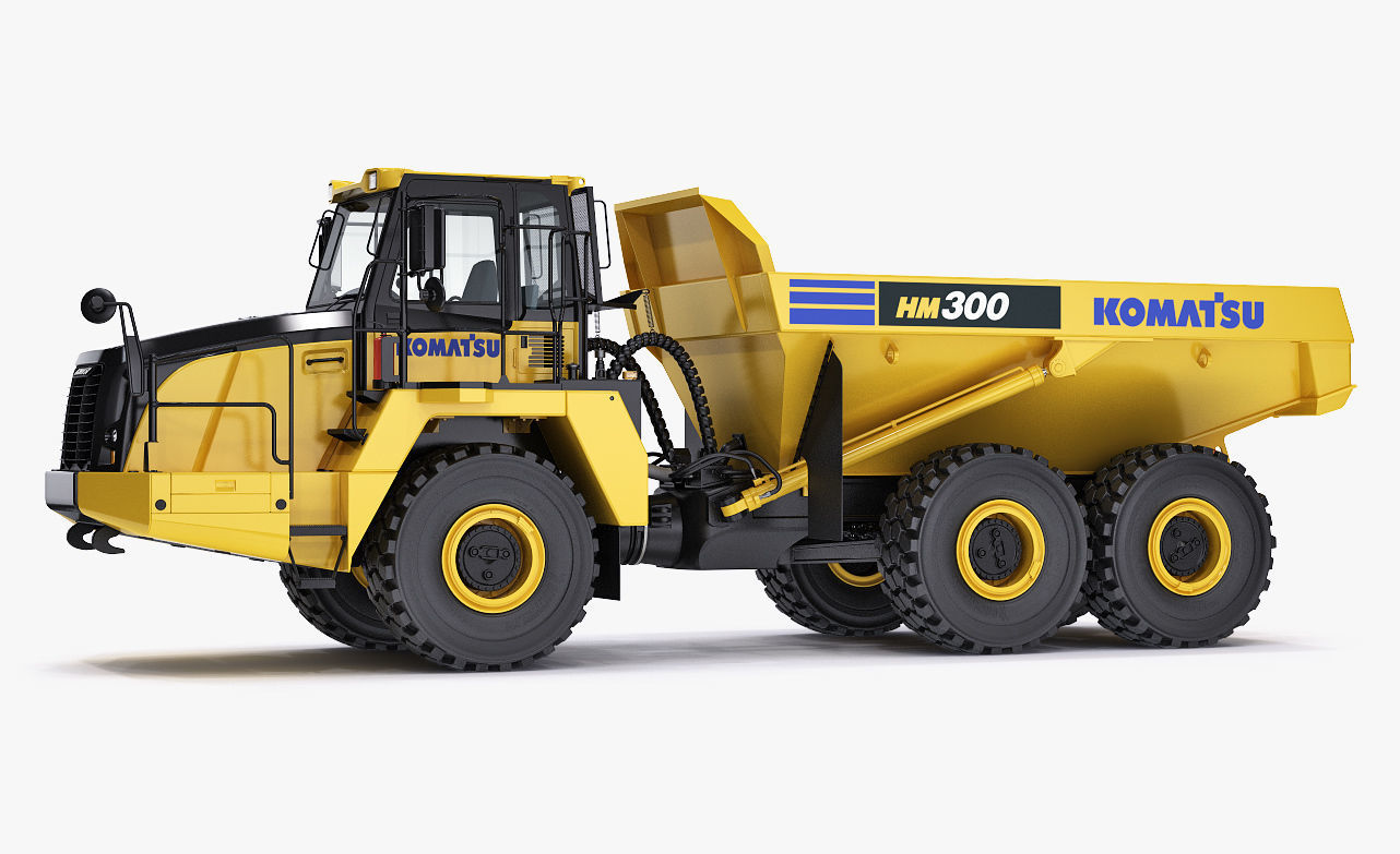 Articulated Truck Komatsu HM300 3D model_2