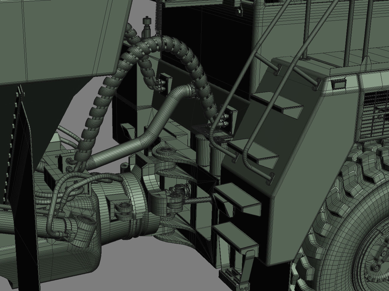 Articulated Truck Komatsu HM300 3D model_50