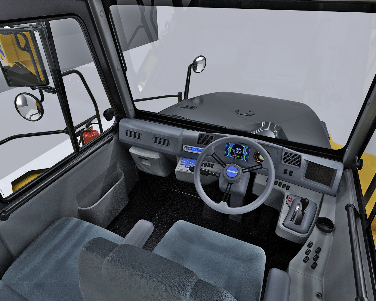 Articulated Truck Komatsu HM300 3D model_22