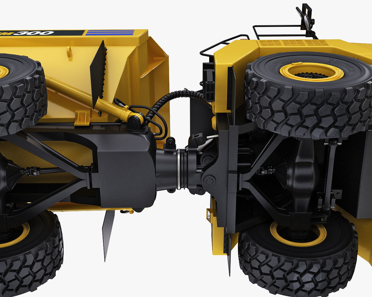 Articulated Truck Komatsu HM300 3D model_30