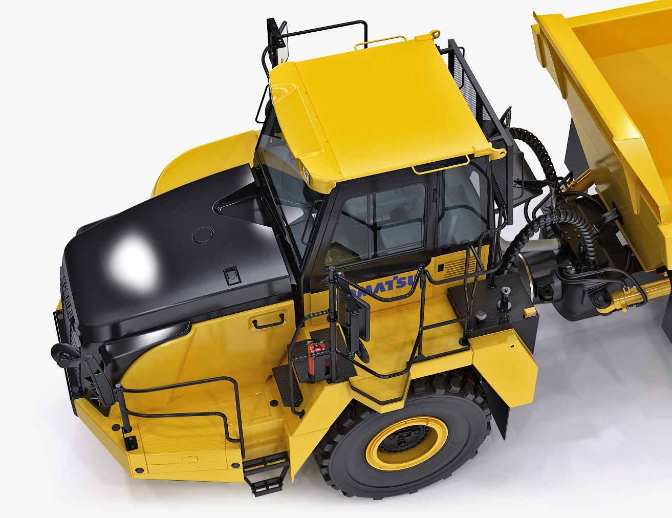 Articulated Truck Komatsu HM300 3D model_13