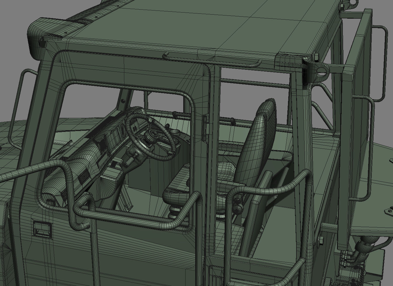 Articulated Truck Komatsu HM300 3D model_48