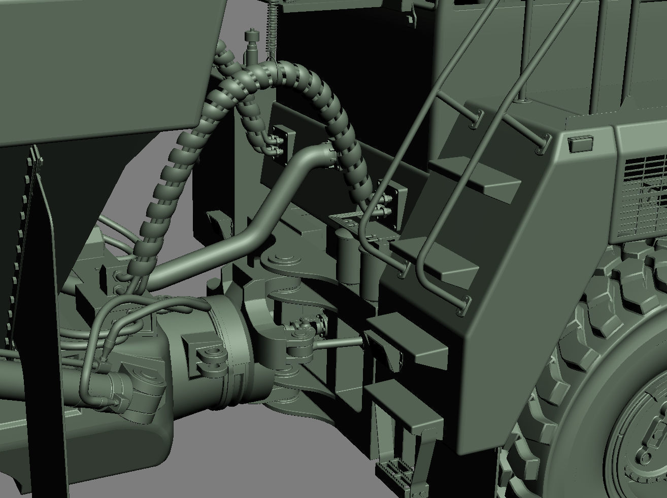 Articulated Truck Komatsu HM300 3D model_49