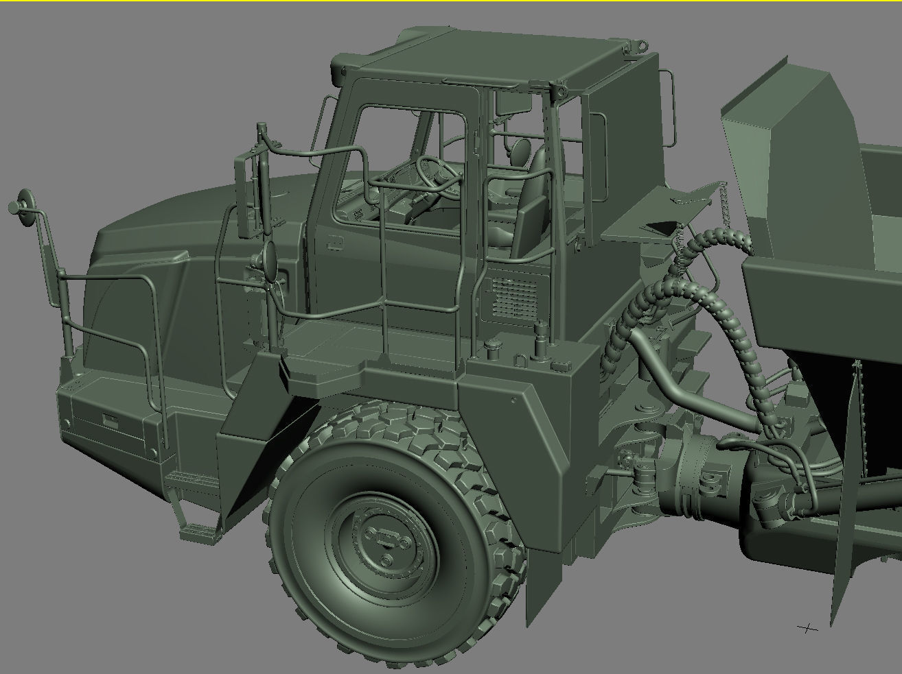 Articulated Truck Komatsu HM300 3D model_45