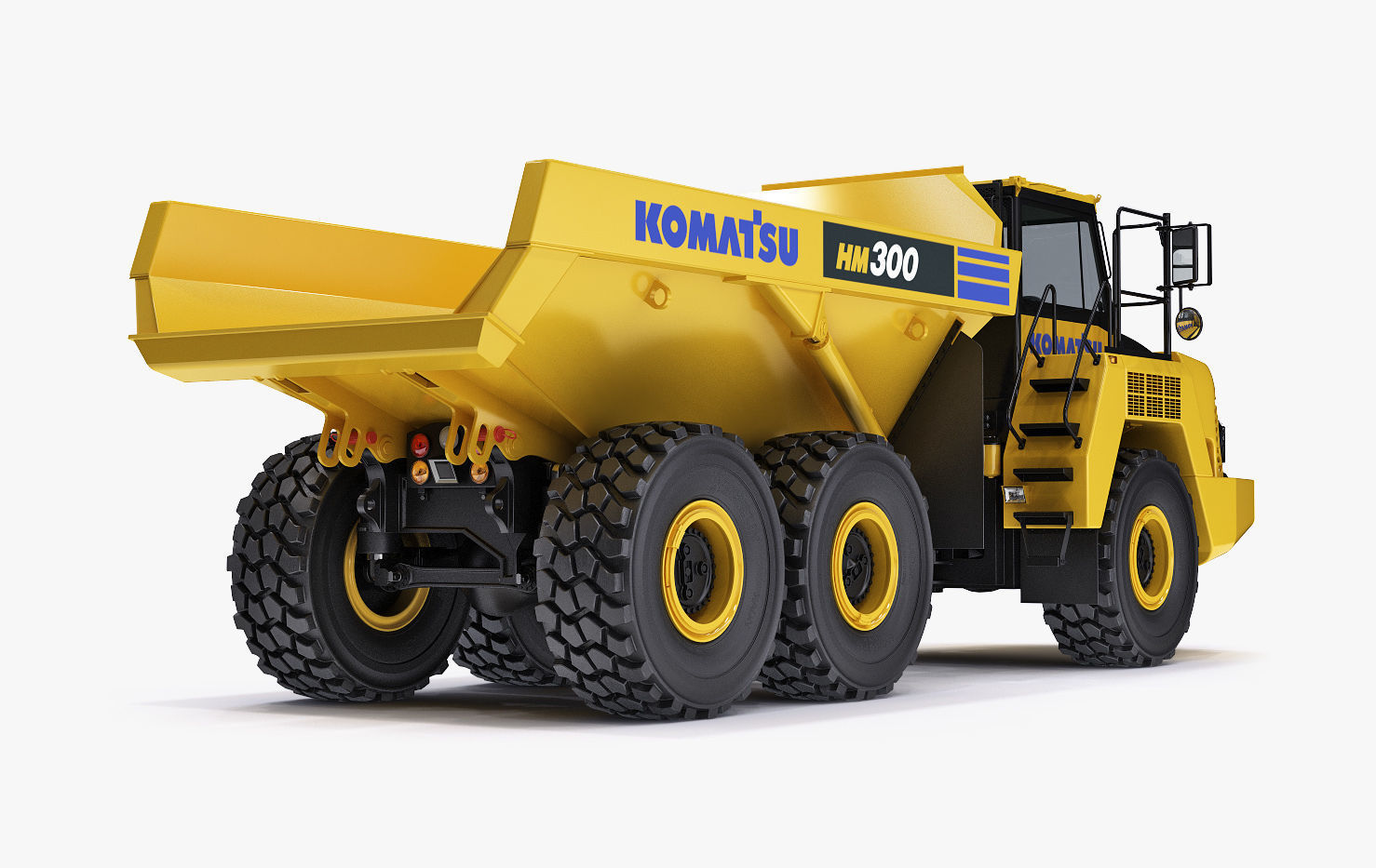 Articulated Truck Komatsu HM300 3D model_7