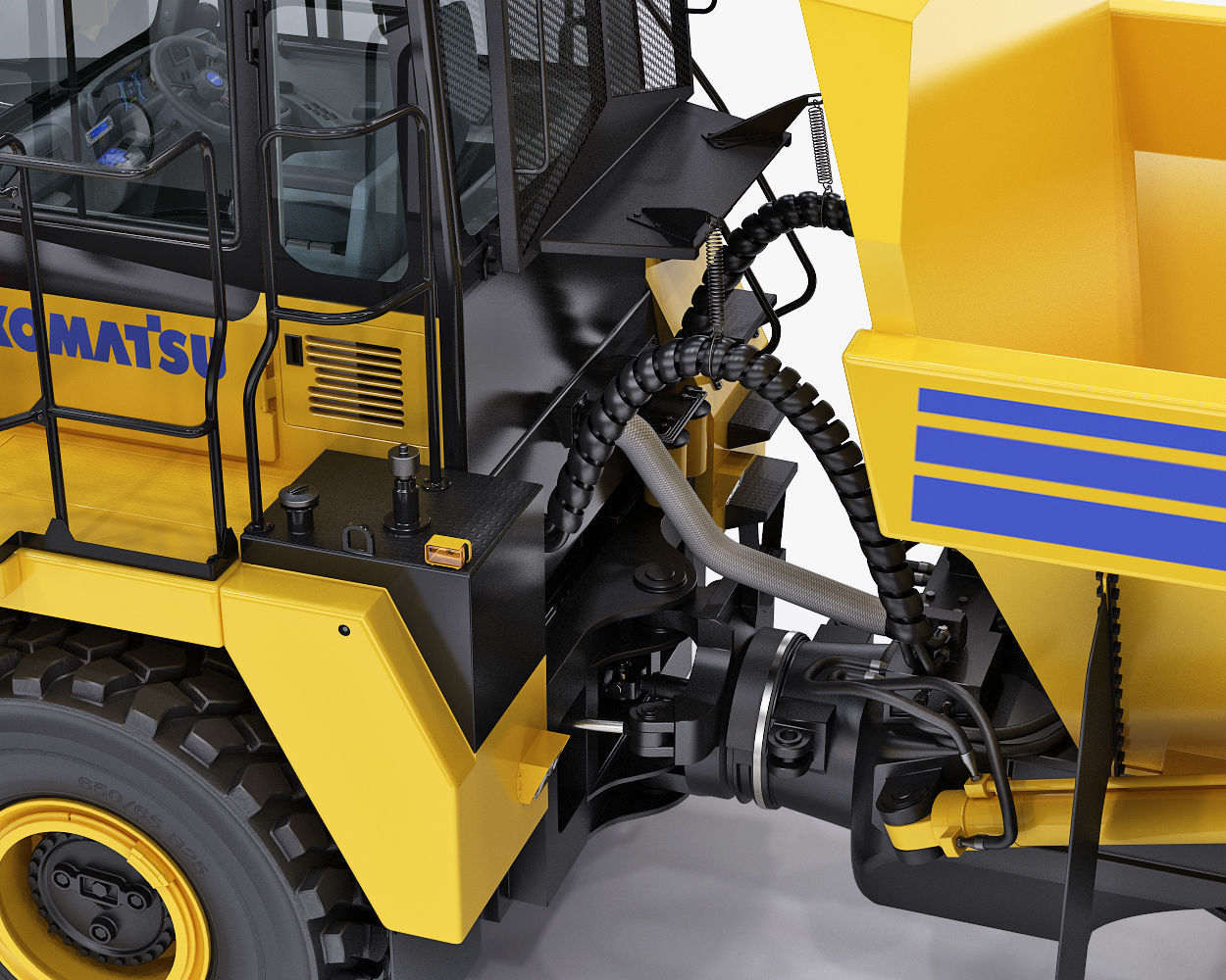 Articulated Truck Komatsu HM300 3D model_15
