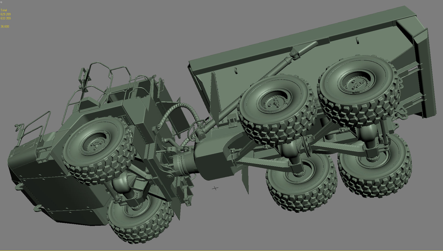 Articulated Truck Komatsu HM300 3D model_39