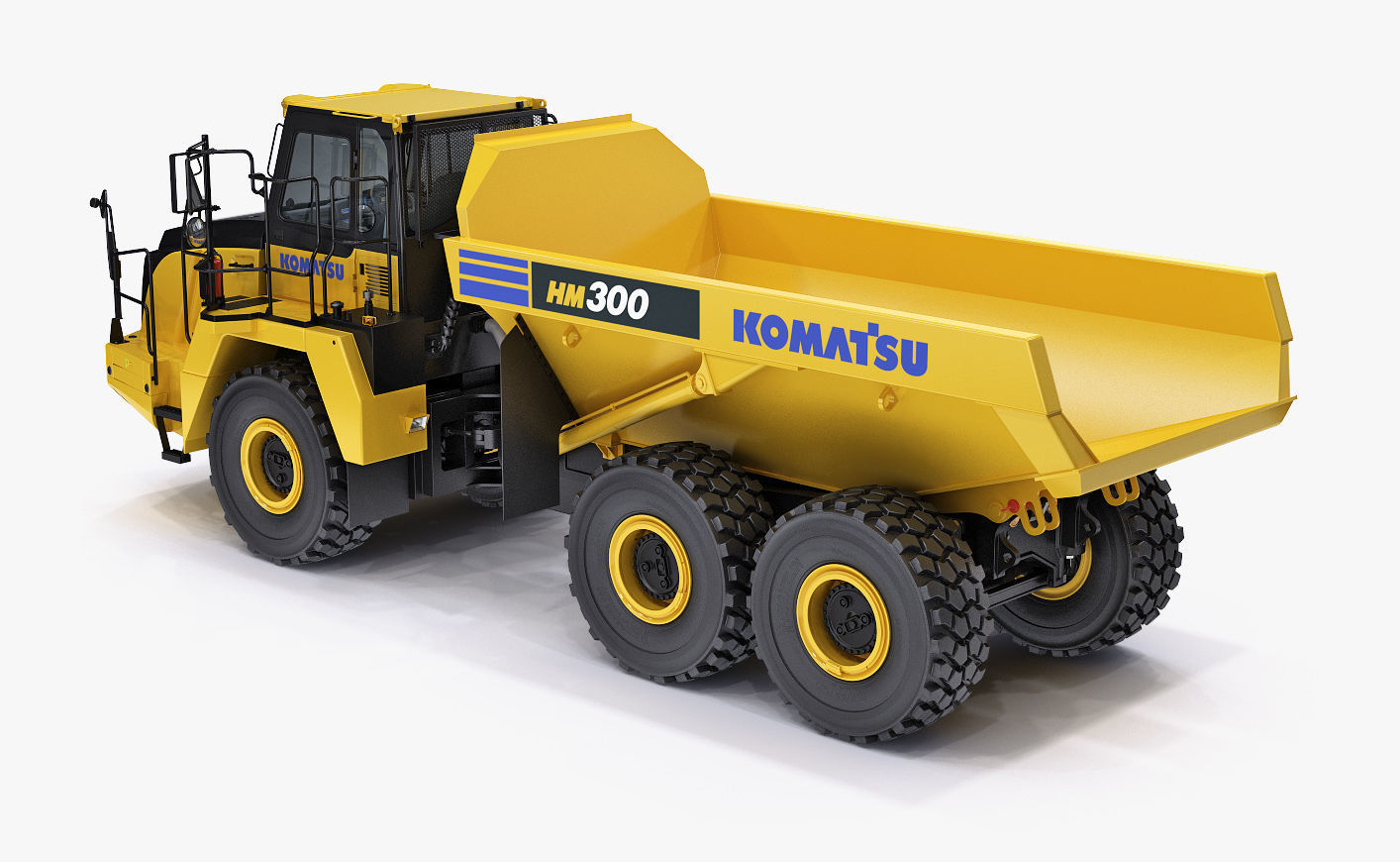 Articulated Truck Komatsu HM300 3D model_5