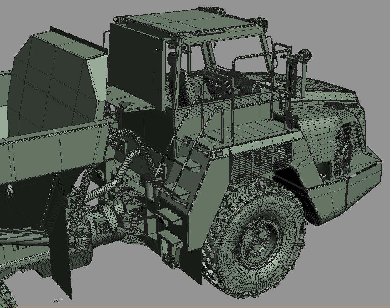 Articulated Truck Komatsu HM300 3D model_44