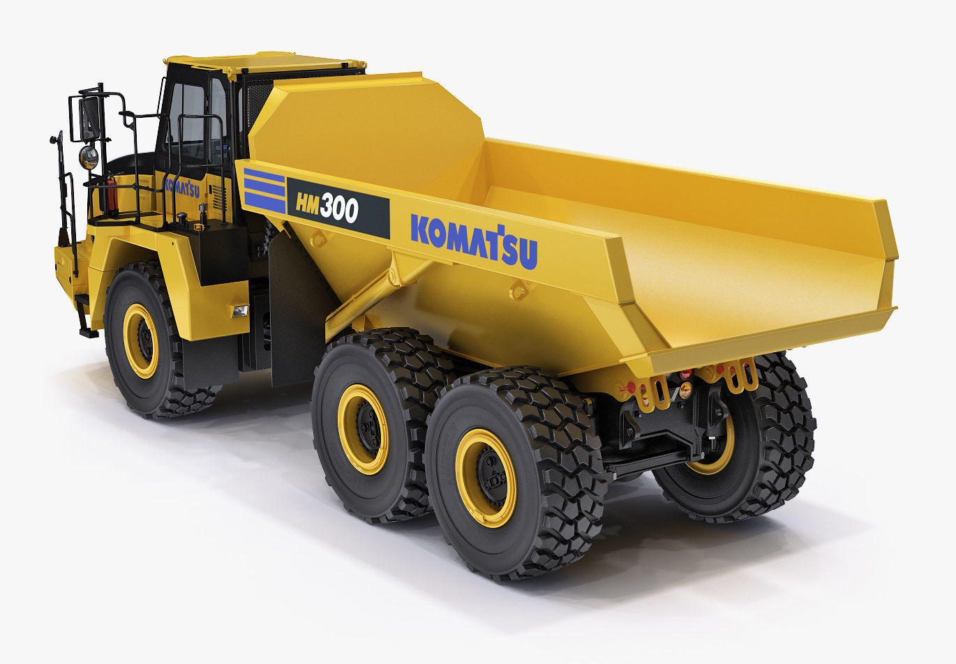 Articulated Truck Komatsu HM300 3D model_19