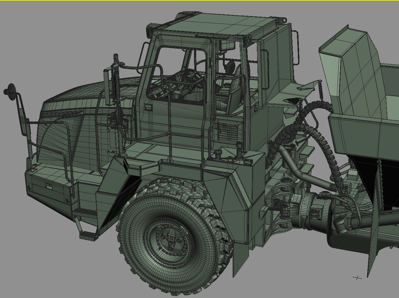 Articulated Truck Komatsu HM300 3D model_46