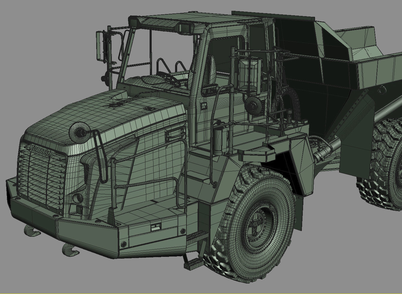Articulated Truck Komatsu HM300 3D model_42