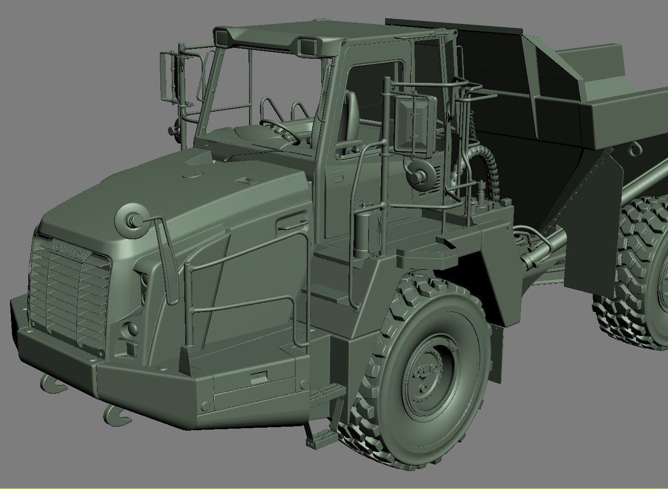 Articulated Truck Komatsu HM300 3D model_41