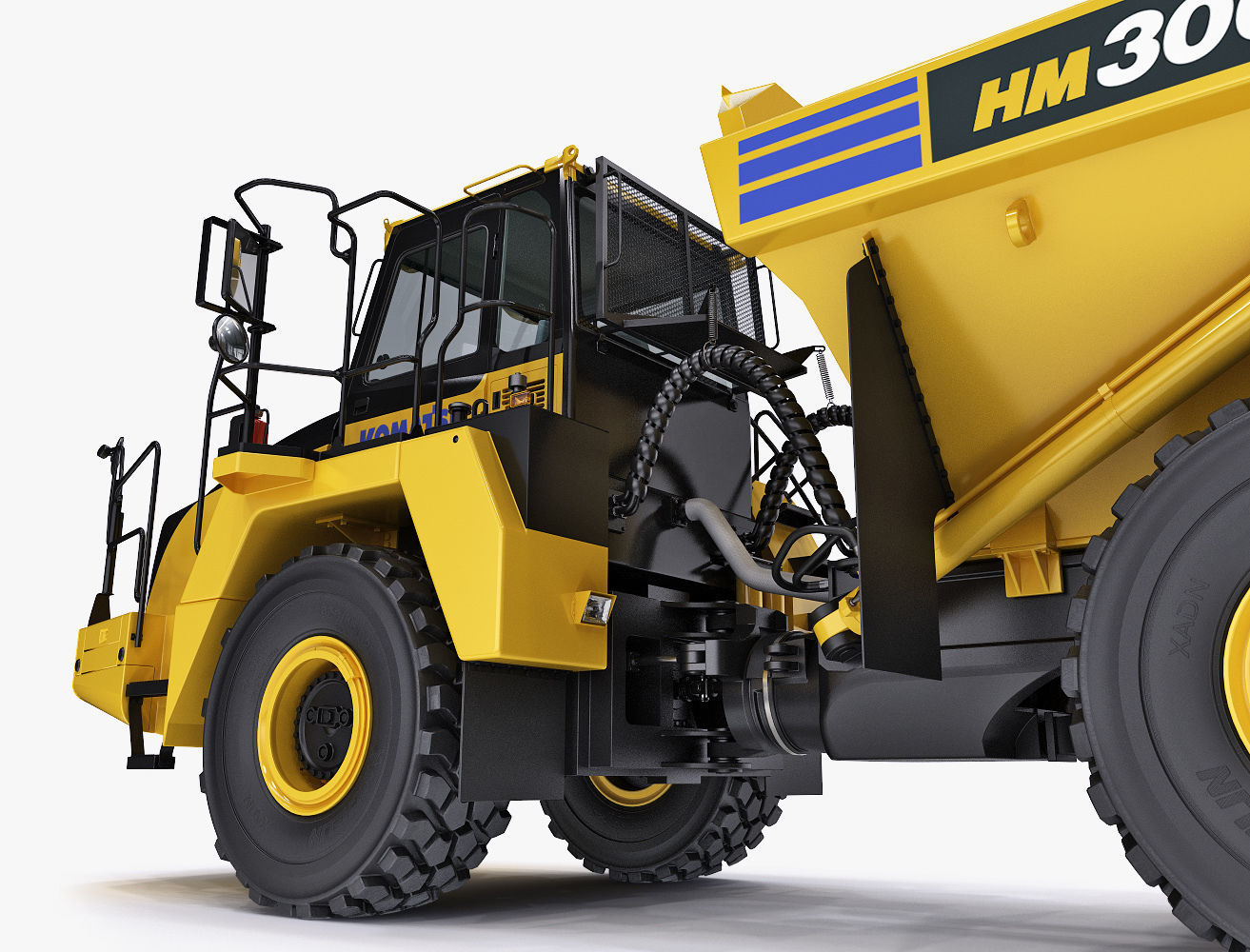 Articulated Truck Komatsu HM300 3D model_24
