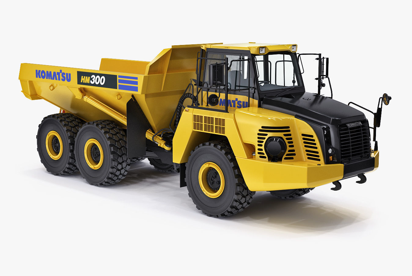 Articulated Truck Komatsu HM300 3D model_9