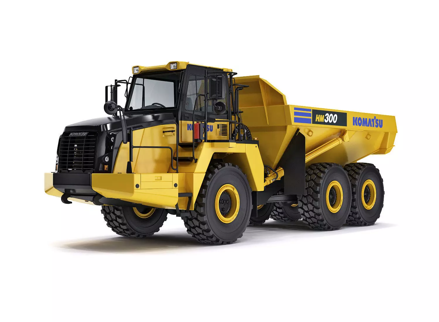 Articulated Truck Komatsu HM300 3D model_0