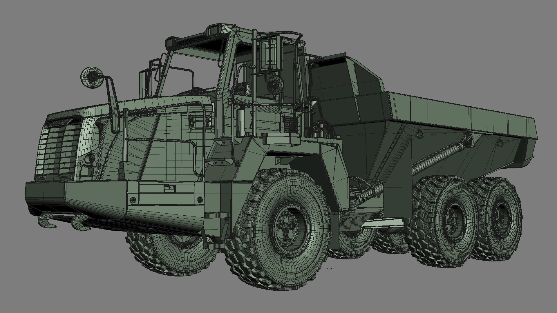 Articulated Truck Komatsu HM300 3D model_32