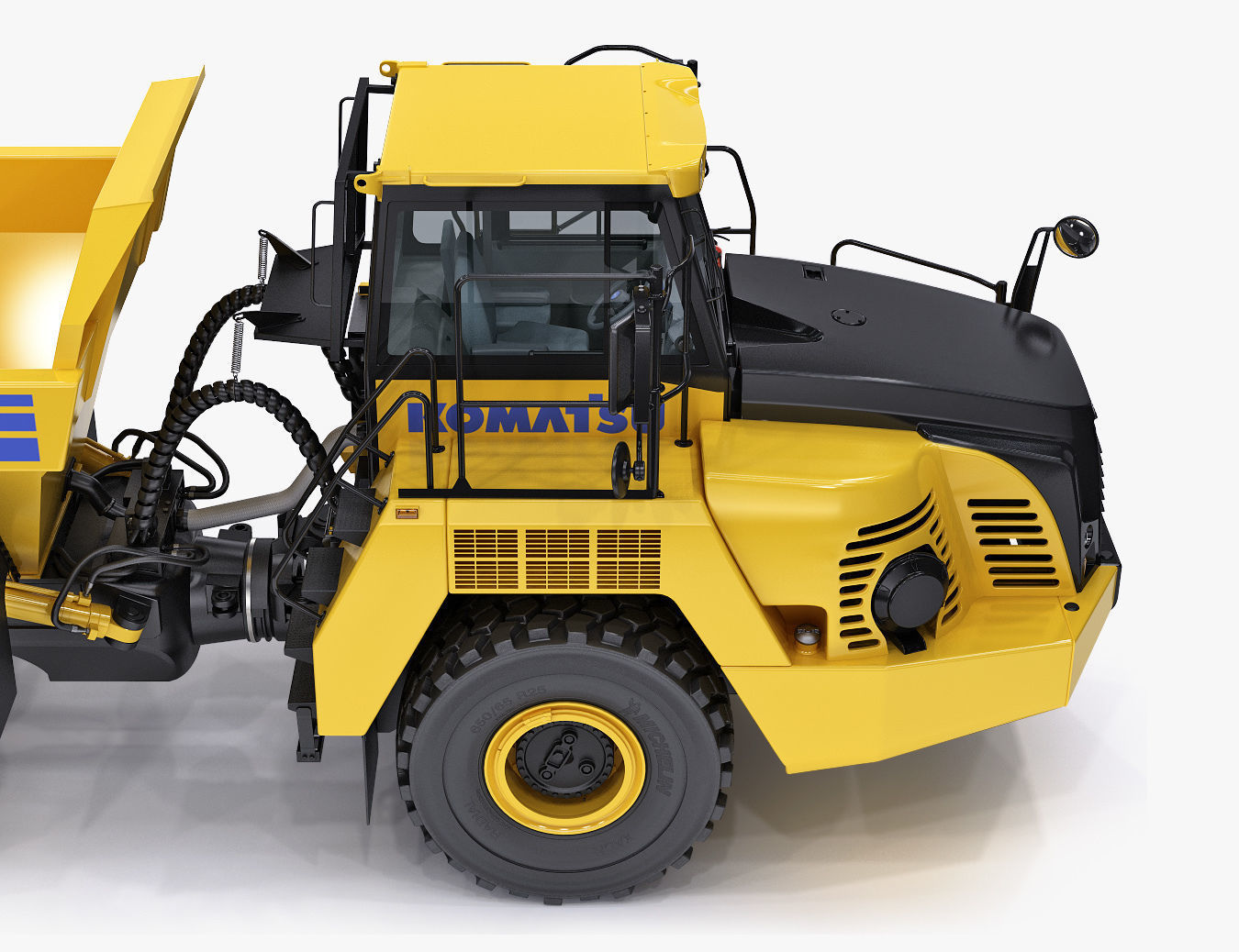 Articulated Truck Komatsu HM300 3D model_12