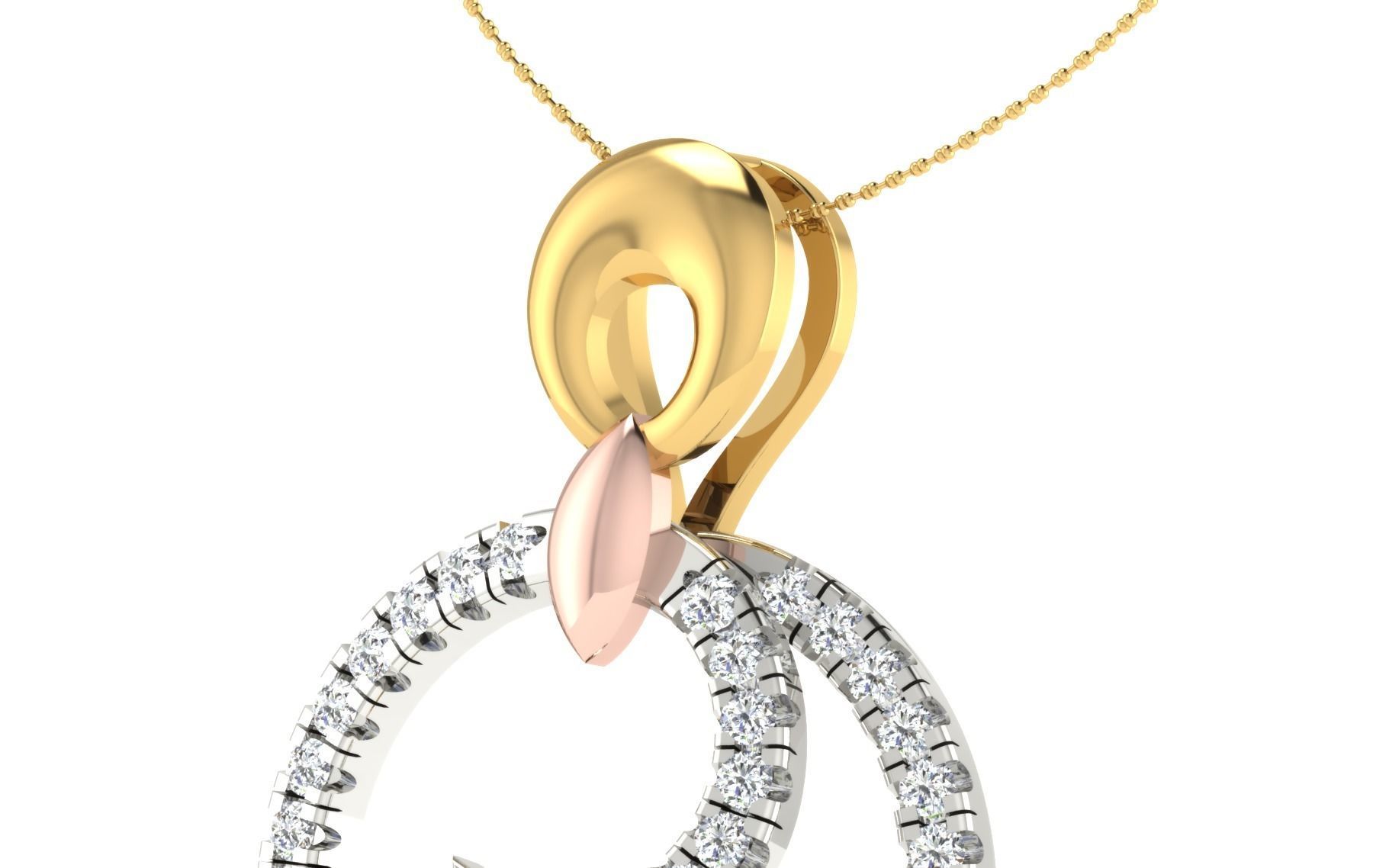 Women Pendant Earring Sets 3dm STL OBJ FBX Renders Details 3D print model_17