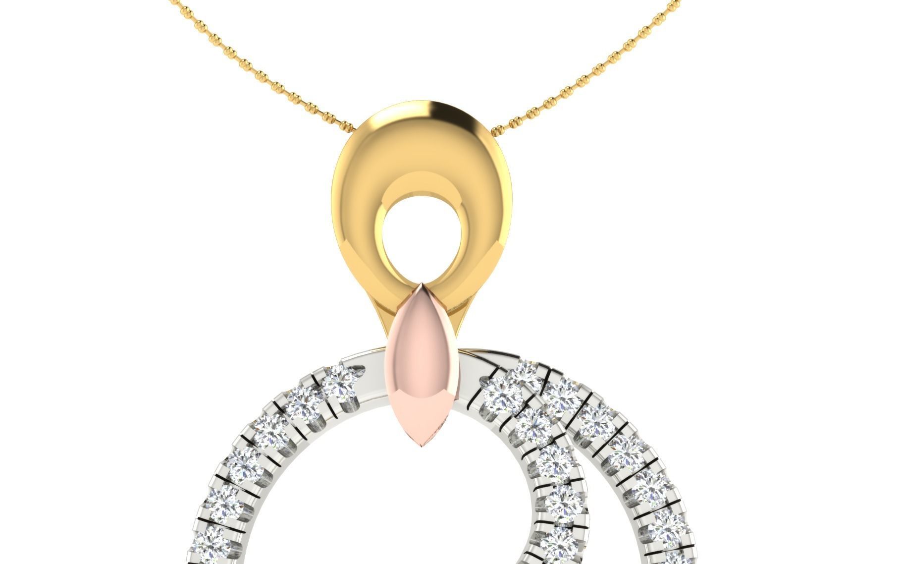 Women Pendant Earring Sets 3dm STL OBJ FBX Renders Details 3D print model_26