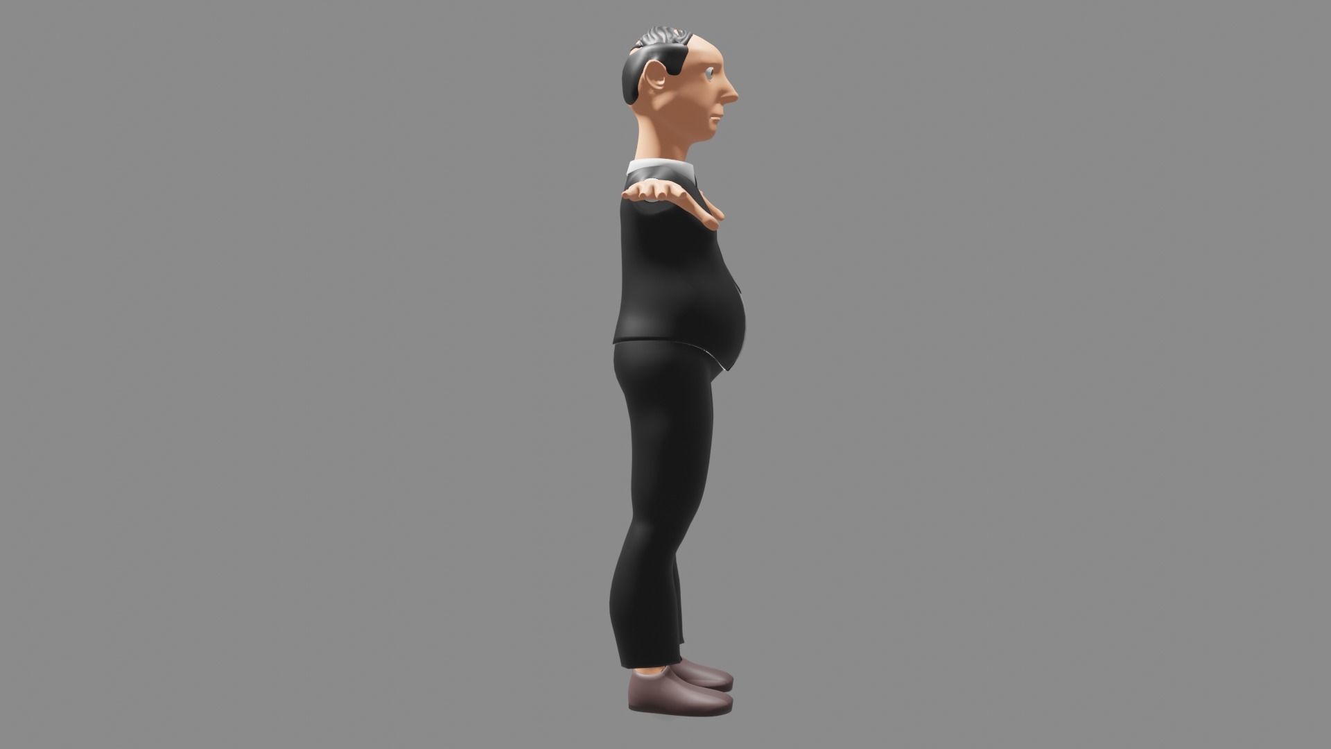 Modeled Character Low-poly 3D model_4