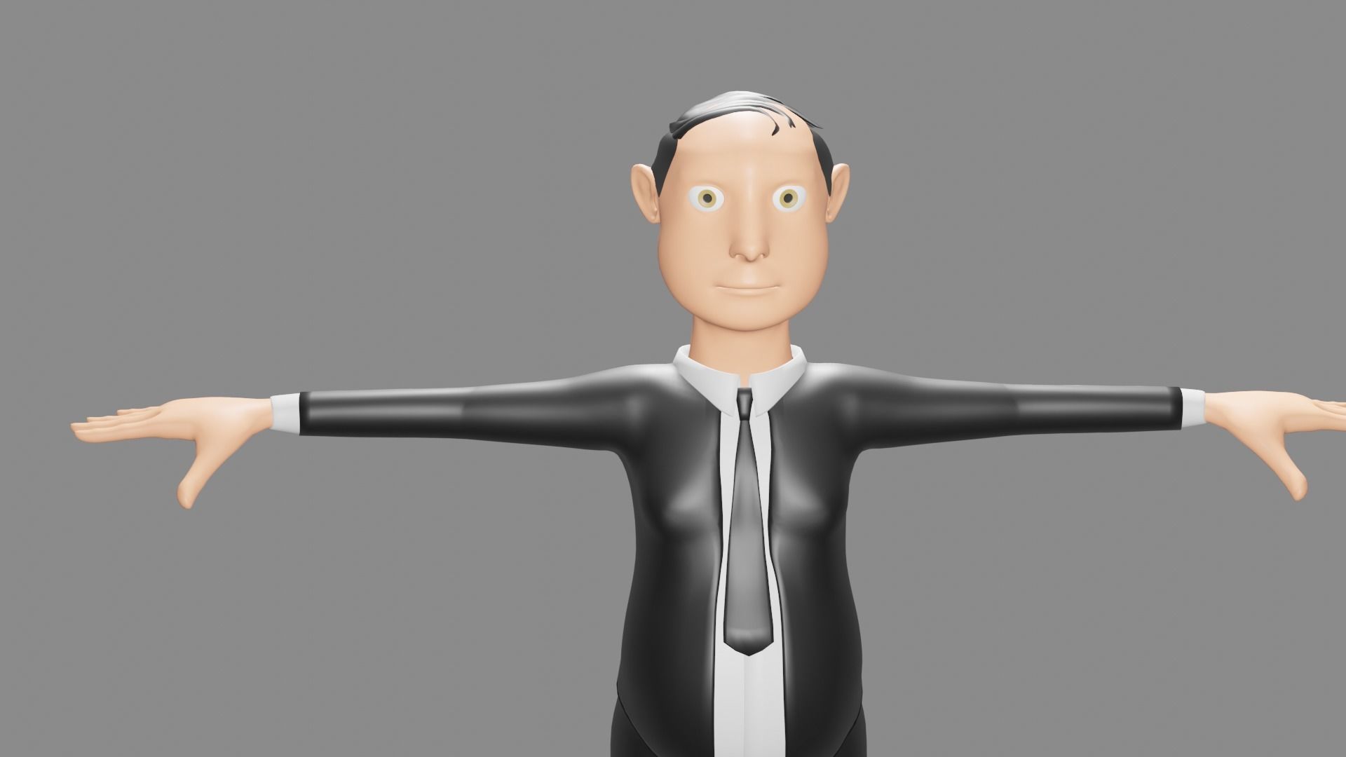 Modeled Character Low-poly 3D model_1