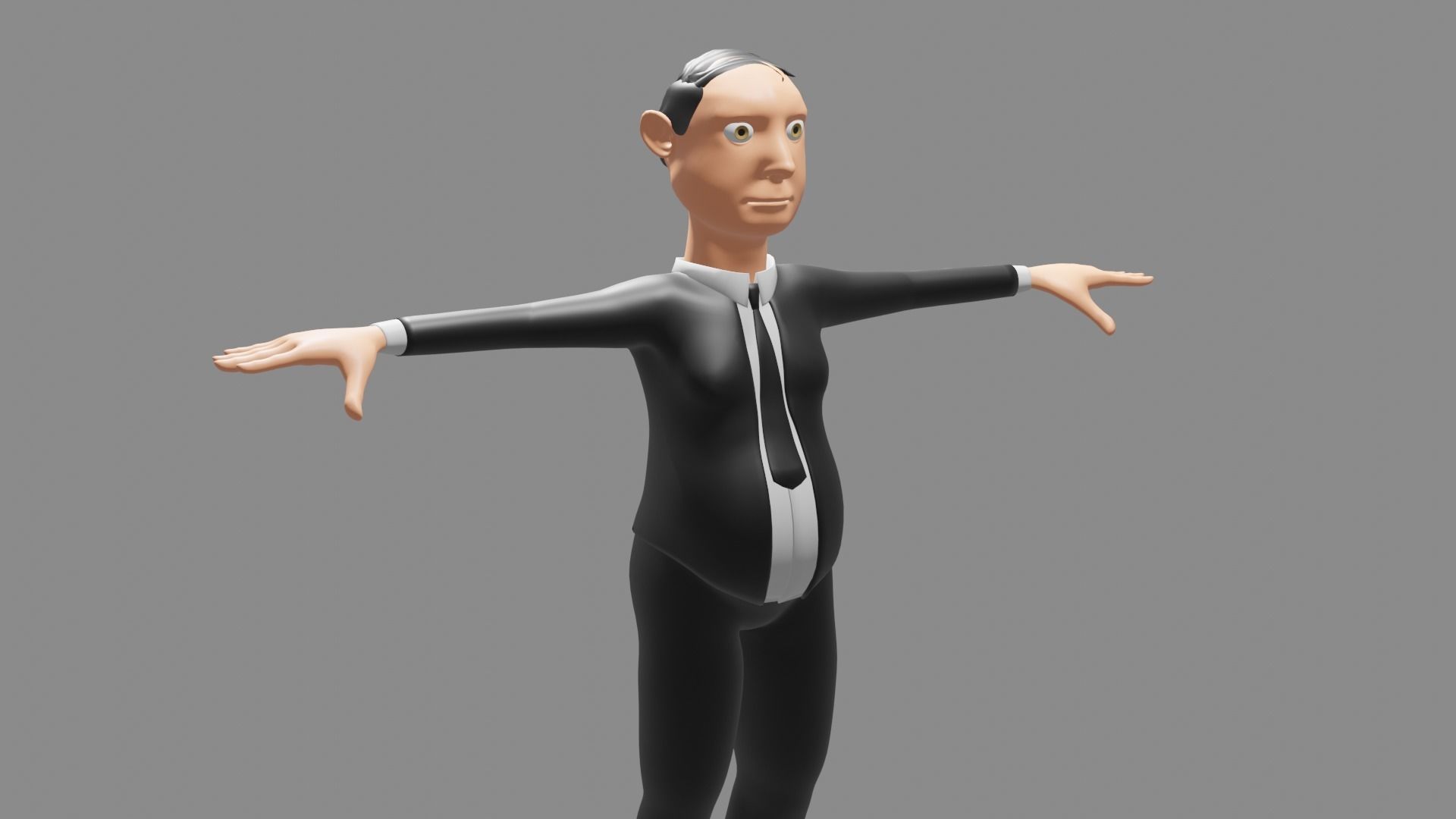 Modeled Character Low-poly 3D model_3