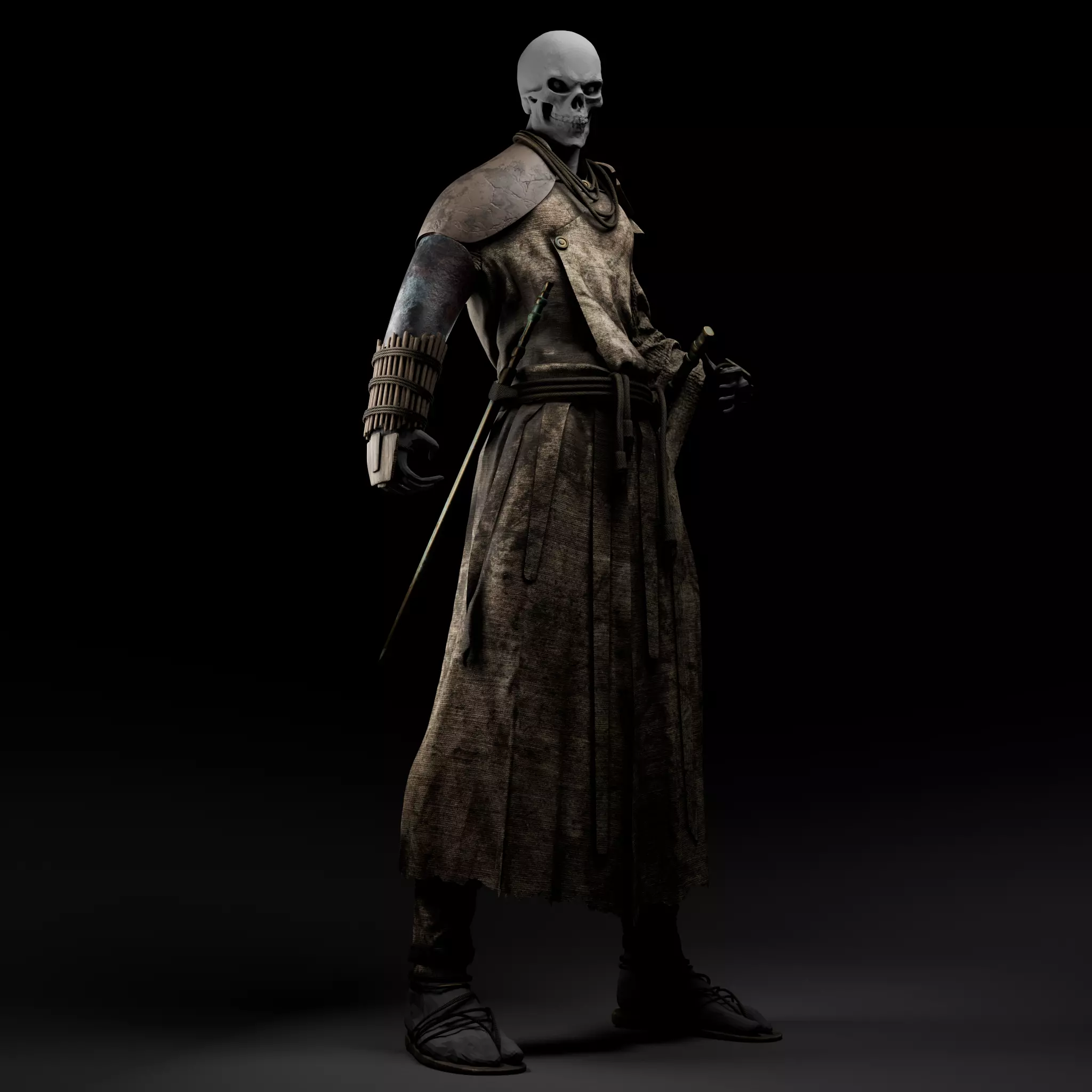 Samurai Cloth 3D model_0