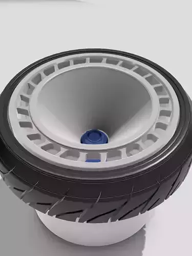 Rally Fans Wheel N Tire set 3 offsets with Centrelock Hub 3D print model