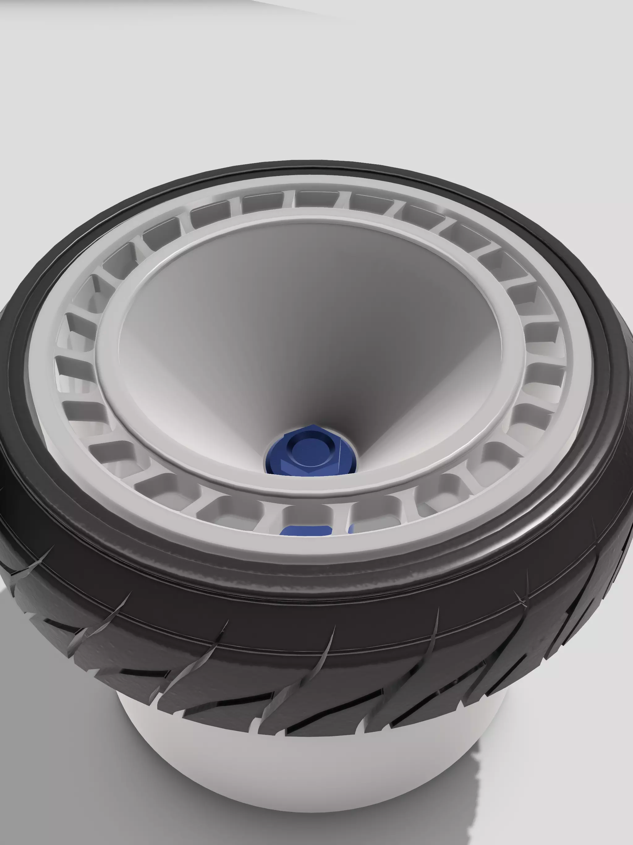 Rally Fans Wheel N Tire set 3 offsets with Centrelock Hub 3D print model_0