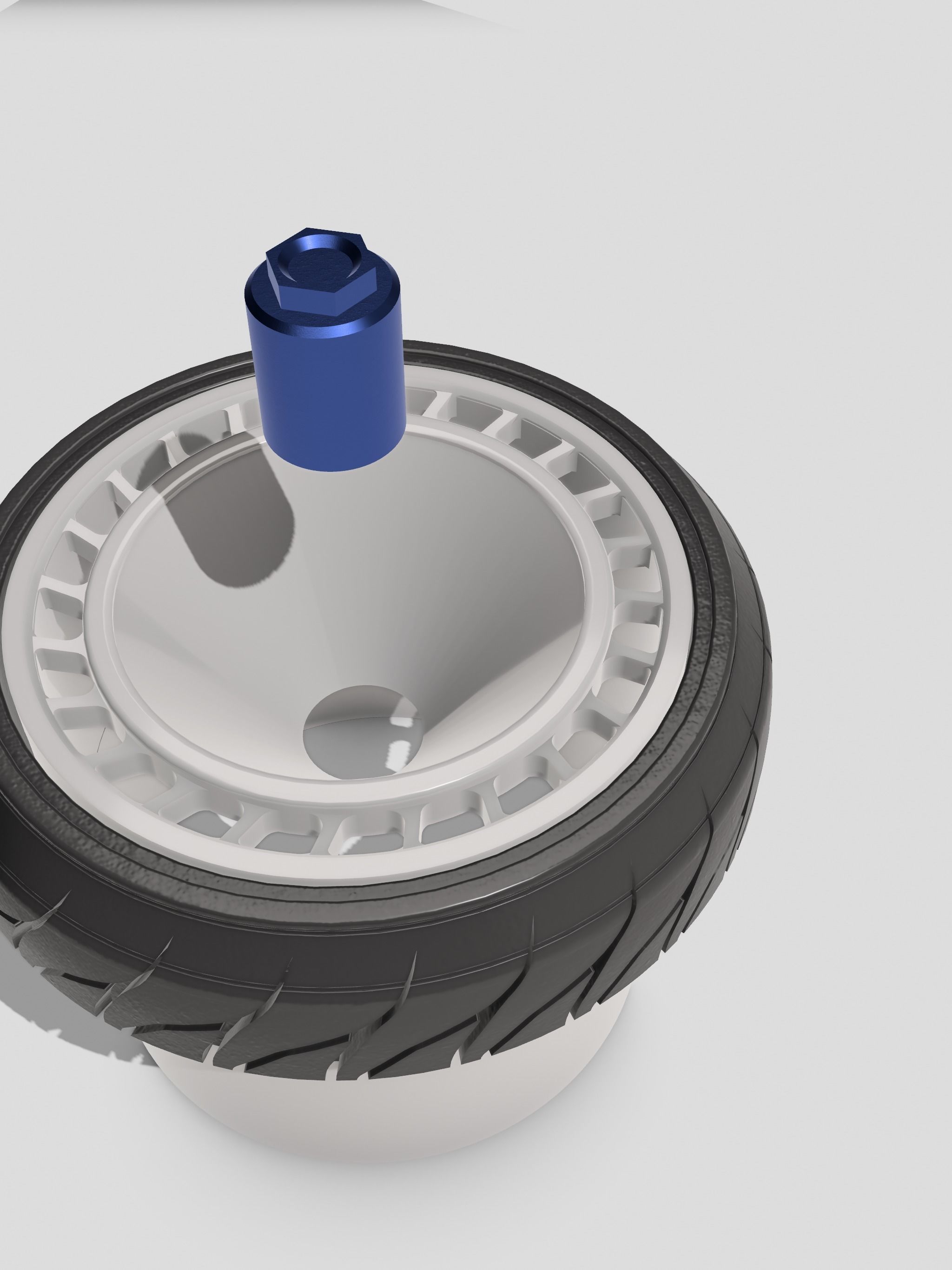 Rally Fans Wheel N Tire set 3 offsets with Centrelock Hub 3D print model_3