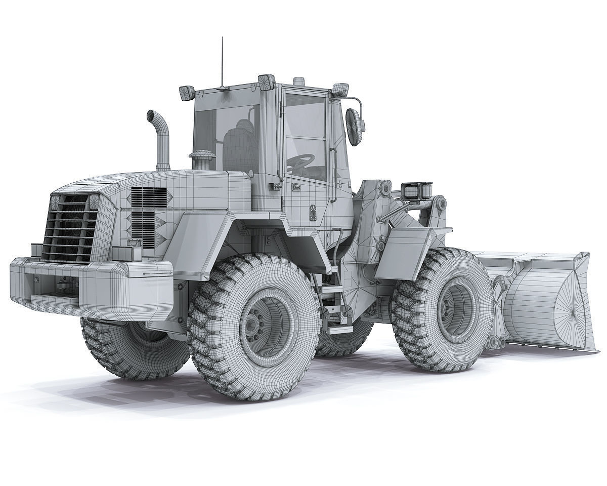 Wheel loader Komatsu WA250 3D model_33