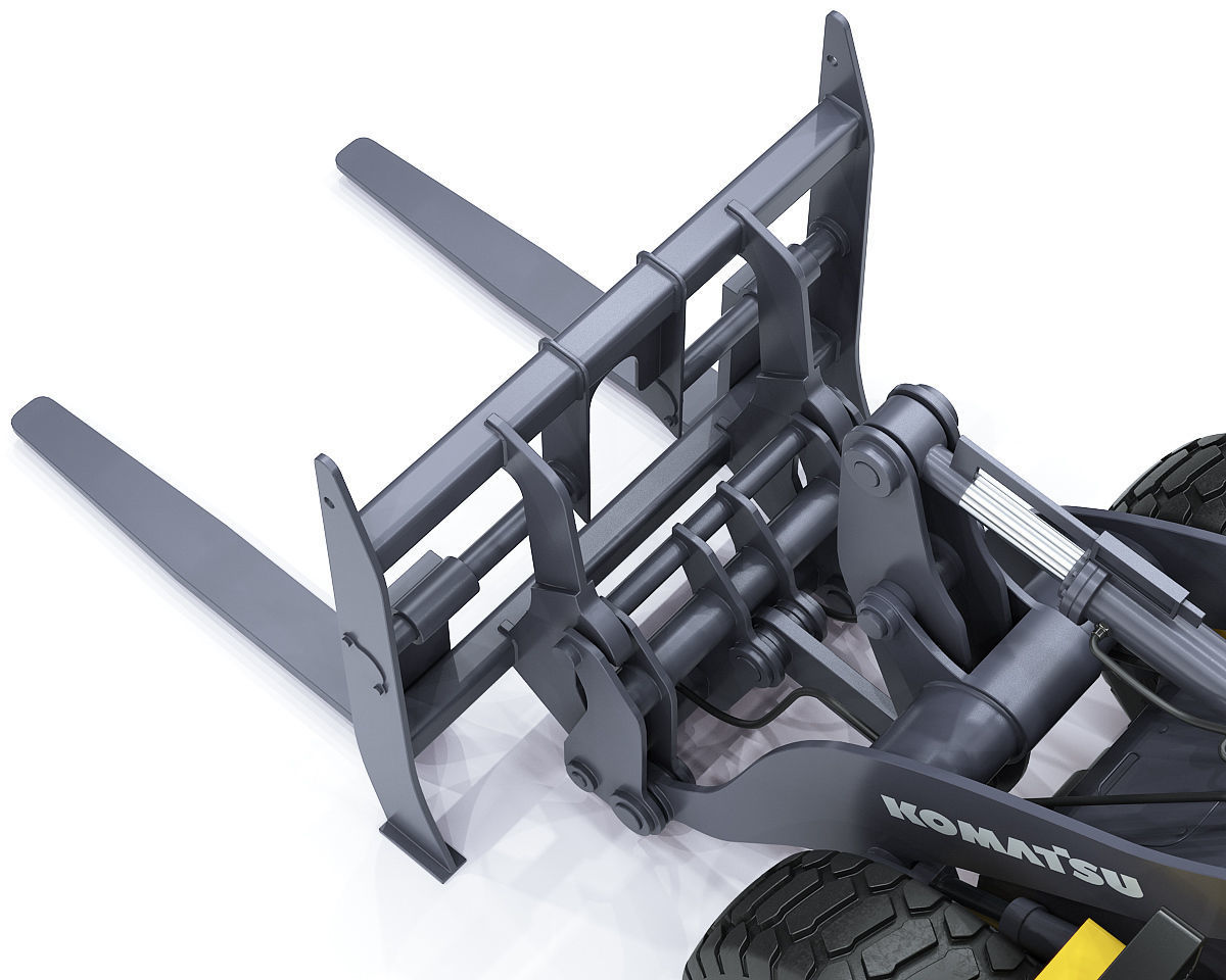 Wheel loader Komatsu WA250 3D model_27