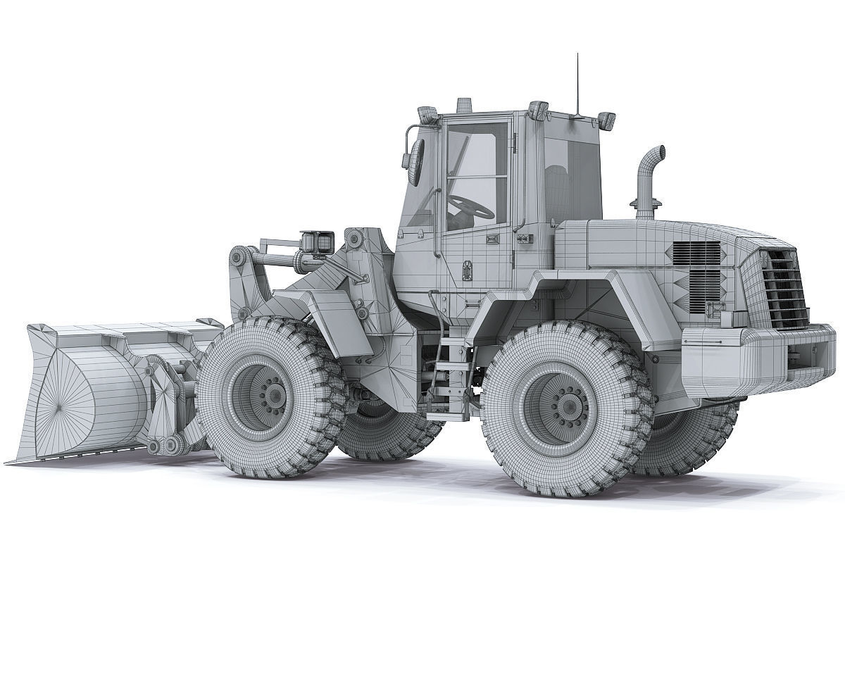 Wheel loader Komatsu WA250 3D model_32