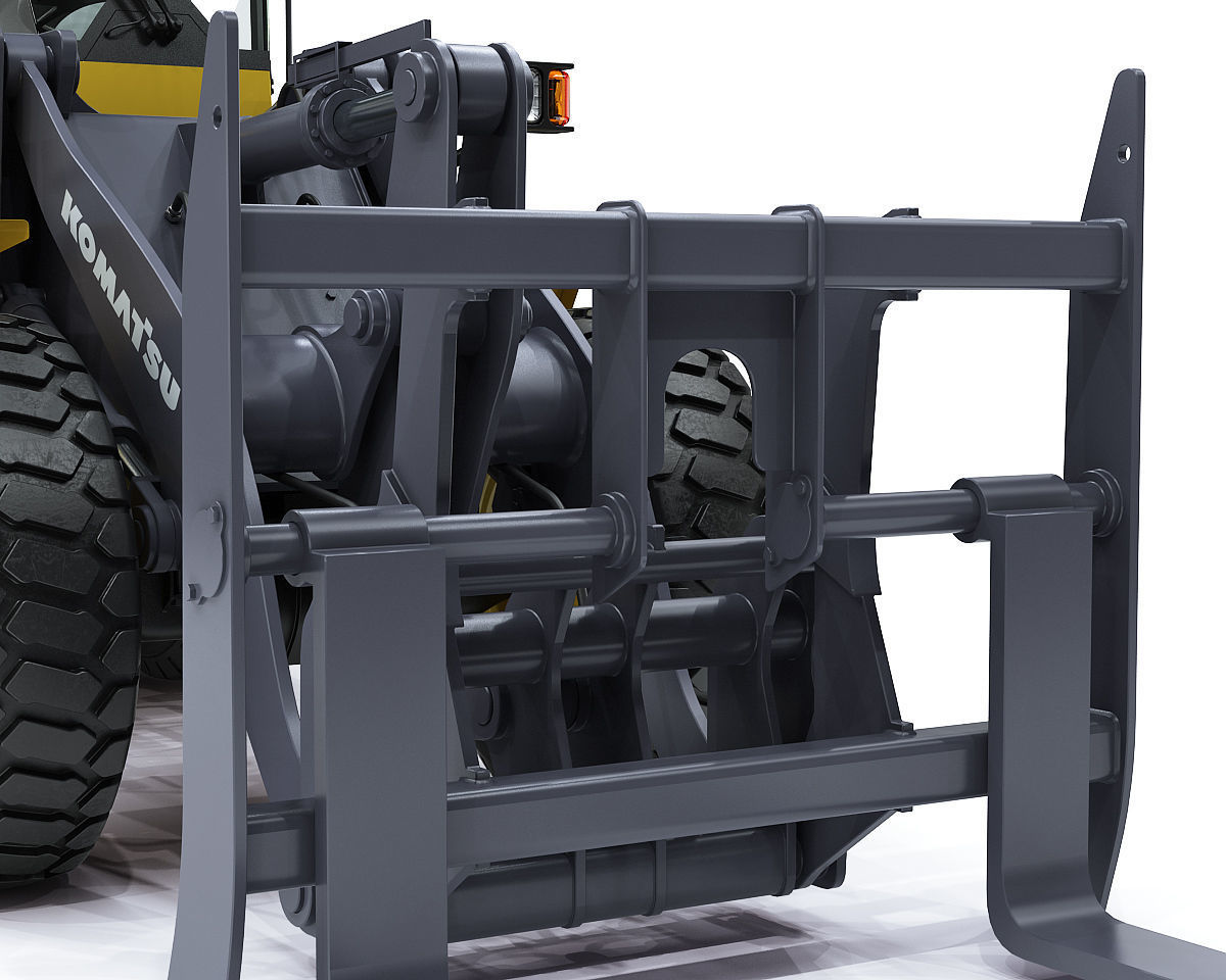 Wheel loader Komatsu WA250 3D model_28