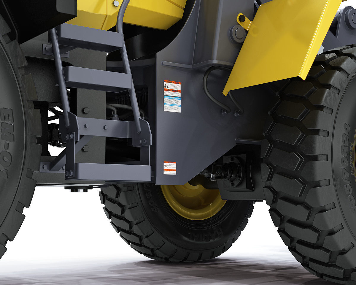 Wheel loader Komatsu WA250 3D model_17